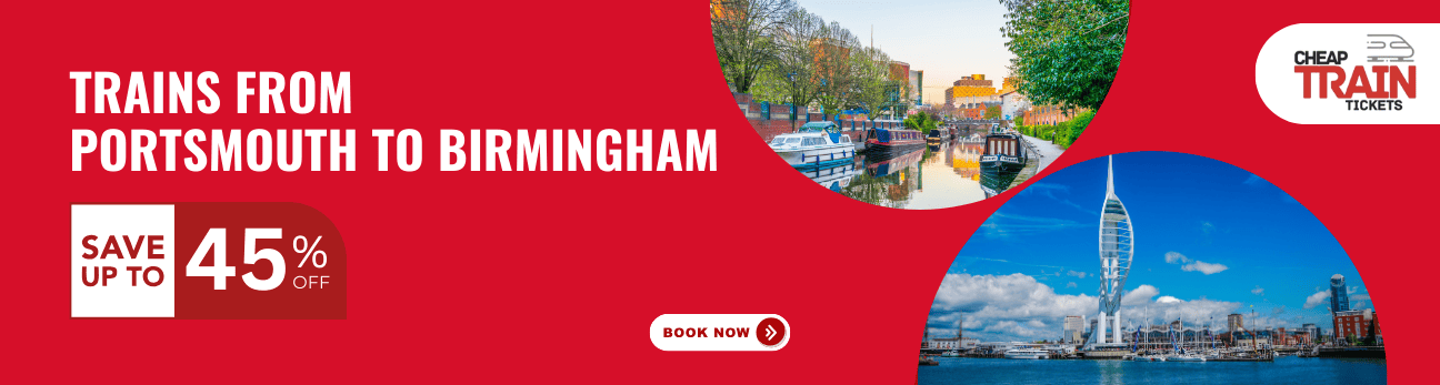 Portsmouth to BirminghamCheap Train Ticket